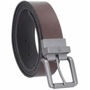 NEW Timberland Mens Belt 32"-44" Reversible Full Grain Leather Cut-To-Fit Black